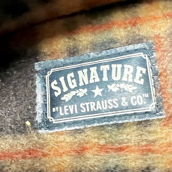 LEVI’S Men's Suede Chocolate brown Moccasin Slippers fleece size 7-8 - Picture 9 of 9